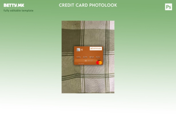 Модерен стил на предниот шаблон за фото изглед на мастер картички на Грузија Бан